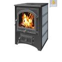 Печь - Камин Везувий ПК -02 (205) с плитой, змеевик , высокий 12 кВт (200 м3) ⌀115