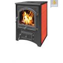 Печь - Камин Везувий ПК -01 (205) с плитой, красный 12 кВт (200 м3) ⌀115 мм